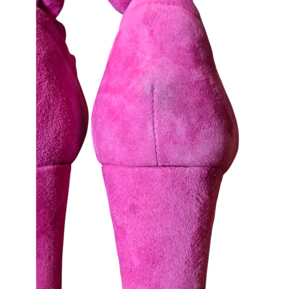 Seychelles Ruffle Block Heel High Heels Size 7.5 - Picture 7 of 8